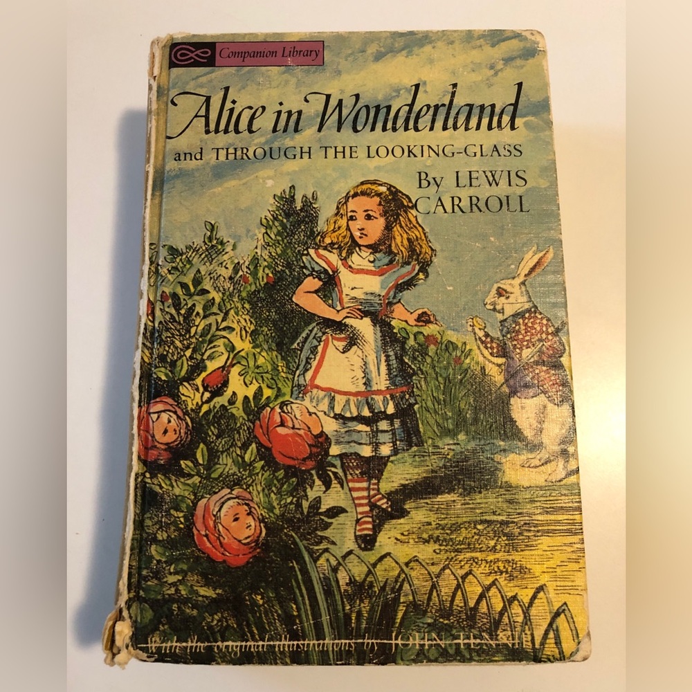 Alice in Wonderland and Give Little Peppers 2 In 1 Companion Library Book 1963